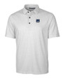 New Hampshire Wildcats College Vault Cutter & Buck Pike Double Dot Print Stretch Mens Big and Tall Polo Charcoal Mannequin