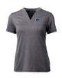New Hampshire Wildcats College Vault Cutter & Buck Forge Eco Heathered Stretch Womens Blade Top Charcoal Heather Mannequin
