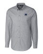 New Hampshire Wildcats College Vault Cutter & Buck Stretch Oxford Mens Long Sleeve Dress Shirt Charcoal Mannequin