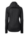 New Hampshire Wildcats College Vault Cutter & Buck Mainsail Full Zip Hooded Womens Jacket Charcoal Heather Mannequin Back