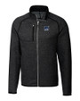 New Hampshire Wildcats College Vault Cutter & Buck Mainsail Sweater-Knit Mens Full Zip Jacket Charcoal Heather Mannequin