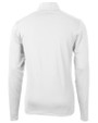 New Hampshire Wildcats College Vault Cutter & Buck Virtue Eco Pique Recycled Quarter Zip Mens Pullover White Mannequin Back