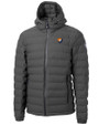 Illinois Fighting Illini College Vault Cutter & Buck Mission Ridge Repreve® Eco Insulated Mens Puffer Jacket Elemental Grey Mannequin