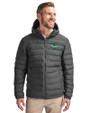 Tulane Green Wave College Vault Cutter & Buck Mission Ridge Repreve® Eco Insulated Mens Puffer Jacket Elemental Grey Front