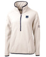 New Hampshire Wildcats College Vault Cutter & Buck Cascade Eco Fleece Womens Pullover Jacket Shell/Navy Blue Mannequin