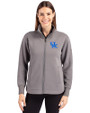 Kentucky Wildcats Cutter & Buck Roam Epic Versatility Full Zip Recycled Womens Jacket Elemental Grey Front
