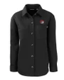 Winston-Salem State Rams Cutter & Buck Roam Epic Versatility Recycled Womens Shirt Jacket Black Mannequin