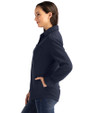 Cleveland Guardians Stars & Stripes Cutter & Buck Roam Epic Versatility Recycled Womens Shirt Jacket Navy Blue Side