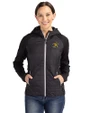 Wichita State Shockers Cutter & Buck Rainier Primaloft Womens Eco Full Zip Hybrid Jacket Black Front