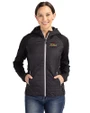 Tulsa Golden Hurricane Cutter & Buck Rainier Primaloft Womens Eco Full Zip Hybrid Jacket Black Front