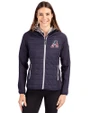 Arizona Diamondbacks Stars & Stripes Cutter & Buck Rainier Primaloft Womens Eco Full Zip Hybrid Jacket Dark Navy Front