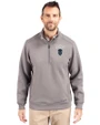 Howard Bison Cutter & Buck Roam Epic Versatility Recycled Quarter Zip Mens Pullover Elemental Grey Front