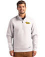 Pitt Panthers Cutter & Buck Roam Epic Versatility Recycled Quarter Zip Mens Pullover Solitare Front