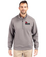 Central Missouri Mules Cutter & Buck Roam Recycled Buttery-Soft Knit Mens Quarter Zip Jacket Elemental Grey Front