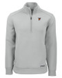 Texas Rio Grande Valley Vaqueros Cutter & Buck Roam Epic Versatility Recycled Quarter Zip Mens Pullover Solitare Mannequin