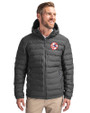 New York Yankees Cooperstown Cutter & Buck Mission Ridge Repreve® Eco Insulated Mens Puffer Jacket Elemental Grey Front