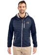 Montana State Bobcats Cutter & Buck Rainier Primaloft Mens Eco Full Zip Hybrid Jacket Dark Navy Front