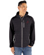 Alabama Crimson Tide Cutter & Buck Rainier Primaloft Mens Eco Full Zip Hybrid Jacket Black Front