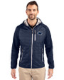 Penn State Nittany Lions Cutter & Buck Rainier Primaloft Mens Eco Full Zip Hybrid Jacket Dark Navy Front
