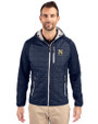 Navy Midshipmen Cutter & Buck Rainier Primaloft Mens Eco Full Zip Hybrid Jacket Dark Navy Front