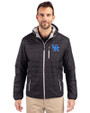 Kentucky Wildcats Cutter & Buck Rainier Primaloft Eco Mens Full Zip Hooded Jacket Black Front