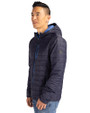 Penn State Nittany Lions Cutter & Buck Rainier Primaloft Eco Mens Full Zip Hooded Jacket Dark Navy Side