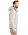 Tuskegee Golden Tigers Cutter & Buck Rainier Primaloft Eco Mens Full Zip Hooded Jacket Polished Medium Gray Side