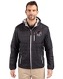 Georgia Bulldogs Cutter & Buck Rainier Primaloft Eco Mens Full Zip Hooded Jacket Black Front