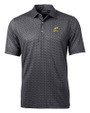 Oregon Ducks Cutter & Buck Pike Banner Print Stretch Mens Big & Tall Polo Black Mannequin