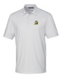 Oregon Ducks Cutter & Buck Pike Double Dot Print Stretch Mens Polo White Mannequin