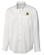 Oregon Ducks Cutter & Buck Epic Easy Care Fine Twill Mens Big and Tall Dress Shirt White Mannequin