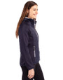 Los Angeles Angels City Connect Cutter & Buck Rainier Primaloft Womens Eco Full Zip Hybrid Jacket Dark Navy Side