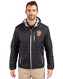 San Francisco Giants City Connect Cutter & Buck Rainier Primaloft Eco Mens Full Zip Hooded Jacket Black Front