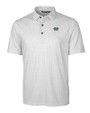 Marshall Thundering Herd Cutter & Buck Pike Double Dot Print Stretch Mens Big and Tall Polo Charcoal Mannequin
