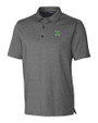 Marshall Thundering Herd Cutter & Buck Forge Heathered Stretch Mens Polo Charcoal Heather Mannequin