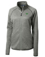 Marshall Bison Cutter & Buck Mainsail Sweater-Knit Womens Full Zip Jacket POH_MANN_HG 1