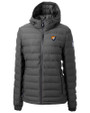 Illinois Fighting Illini College Vault Cutter & Buck Mission Ridge Repreve® Eco Insulated Womens Puffer Jacket Elemental Grey Mannequin
