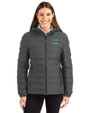 Marshall Thundering Herd Cutter & Buck Mission Ridge Repreve® Recycled Insulated Puffer Womens Full Zip Jacket Elemental Grey Front