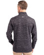Marshall Thundering Herd Cutter & Buck Traverse Stretch Eco Camo Print Quarter Zip Mens Pullover Black Back