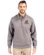Toledo Mud Hens Cutter & Buck Roam Epic Versatility Recycled Quarter Zip Mens Pullover Elemental Grey Front