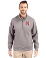 Nashville Sounds Cutter & Buck Roam Epic Versatility Recycled Quarter Zip Mens Pullover Elemental Grey Front