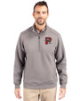 Portland Sea Dogs Cutter & Buck Roam Epic Versatility Recycled Quarter Zip Mens Pullover Elemental Grey Front
