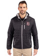 Birmingham Barons Cutter & Buck Rainier Primaloft Eco Mens Full Zip Hooded Jacket Black Front