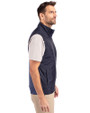 Los Angeles Angels Stars & Stripes Cutter & Buck Stealth Hybrid Quilted Mens Big and Tall Windbreaker Vest Liberty Navy Side