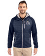 San Antonio Missions Cutter & Buck Rainier Primaloft Mens Eco Full Zip Hybrid Jacket Dark Navy Front