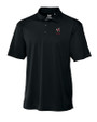 Georgia Bulldogs Alumni Cutter & Buck Genre Textured Solid Mens Polo Black Mannequin
