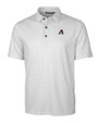 Arizona Diamondbacks Cutter & Buck Pike Double Dot Print Stretch Mens Polo Charcoal Mannequin