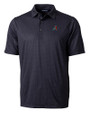 Arizona Diamondbacks Cutter & Buck Pike Double Dot Print Stretch Mens Big and Tall Polo Black Mannequin