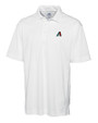 Arizona Diamondbacks Cutter & Buck CB Drytec Genre Textured Solid Mens Big and Tall Polo White Mannequin