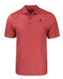 Arizona Diamondbacks Cutter & Buck Pike Eco Tonal Geo Print Stretch Recycled Mens Big & Tall Polo Cardinal Red Mannequin